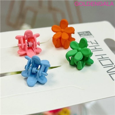 Заколка "крабики" детские для волос 10 шт 1х1 см тип 3