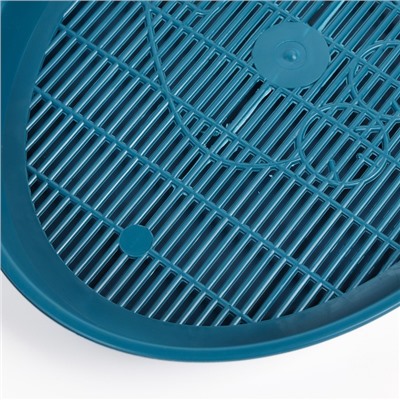 Туалет с сеткой «Киса», 37×27×4 см, синий