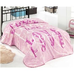 Односпальный Плед 155x220 см Love Pembe - Hobby