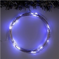 УЦЕНКА НИТЬ ROSA. IP20, 5 м, Н.С. LED(1608)-50-4.5V, ААx3, мерцание 100% (в цвет), БЕЛЫЙ