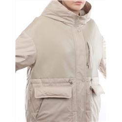 M24-211 BEIGE Куртка демисезонная женская (100 гр. синтепон)