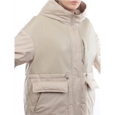 M24-211 BEIGE Куртка демисезонная женская (100 гр. синтепон)