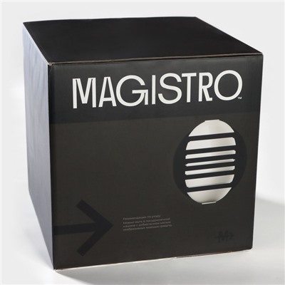 Набор посуды Magistro La palla, 7 предметов: тарелка d=23 см, 2 тарелки d=23.2 см, 2 тарелки 1000 мл, 2 салатника 1000 мл, фарфор, белый