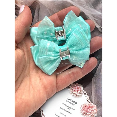 Бантики на эластичной резинке Корея 6 пар (12 шт) Арт 11