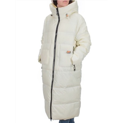 H-2209 WHITE Пальто зимнее женское (200 гр .холлофайбер)