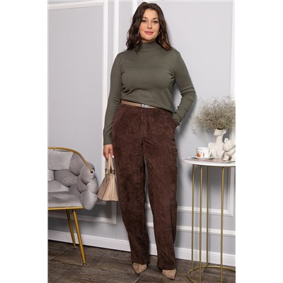 Брюки вельветовые Брауни (коричневые) Б14442-25М