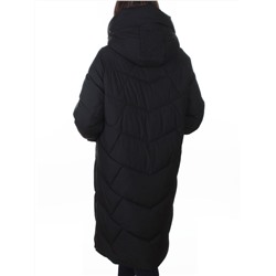 A621 BLACK Пальто зимнее женское (200 гр. холлофайбер)