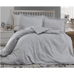 2 сп. Евро Комплект Постельного Белья Cotton Saten Easter Gri - Altınbaşak