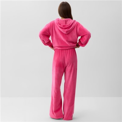 Костюм женский (толстовка и брюки) KAFTAN Plushy р. 40-42, фуксия