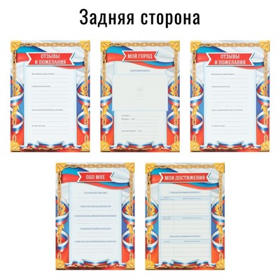 Папка школьная на кольцах «Портфолио школьника», 10 листов-разделителей, 24,5 х 32 см.