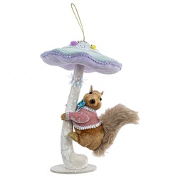 GAEM Изделие декоративное подвесное "Белочка и гриб", L23 W18 H30 см