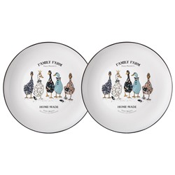 НАБОР ТАРЕЛОК ОБЕДЕННЫХ 25,5 СМ LEFARD "FAMILY FARM" 2 ШТ.