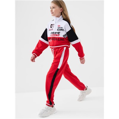 Комплект для девочки: толстовка, брюки