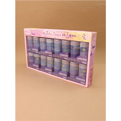 Набор декоративного скотча 10 шт. "Night magic", blue, шоу-бокс 8 шт.