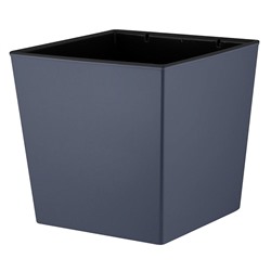 Горшок для цветов InGreen London CUBE 177х177 мм, 4,2 л, c дренажной вставкой IG780010026 вулканический серый