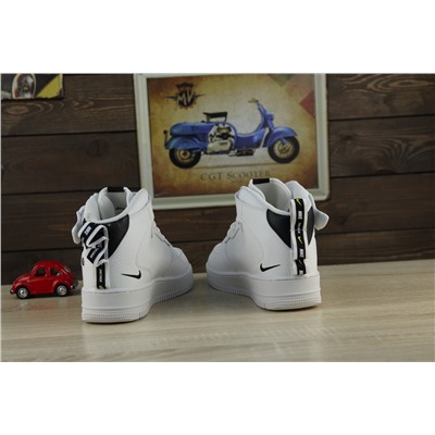 Зимние Nike Air Force из натуральной кожи