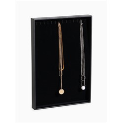 Подставка для украшений QF 14 крючков, 24×35×3 см, чёрная