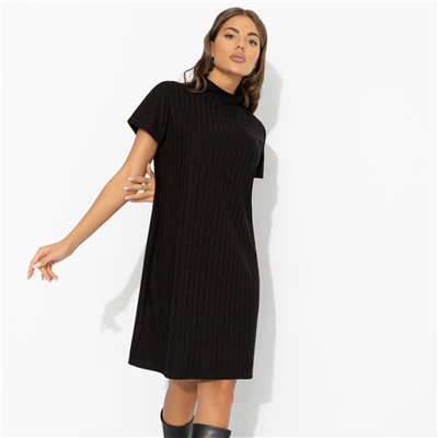 Платье с плетением «косы», Словно впервые (black)