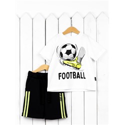 Комплект для мальчика Baby Boom КД495/1 Белый, чёрный Б107