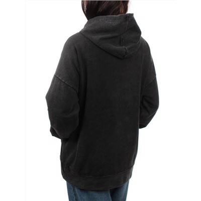 T311 BLACK Худи женское (90% хлопок, 10% полиэстер)