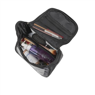 Kristaller Косметичка женская Washbag zippered envelope, чёрный