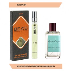 Парфюм Beas Atelier Cologne Clementine California Unisex U754 10 ml, Парфюм унисекс Beas U754 создан по мотивам аромата Atelier Cologne Clementine California