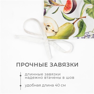 Подушка на стул Этель «Фруктовый сад», 42×42 см, 100% хлопок, 190 г/м²