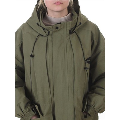3096 GREEN Куртка демисезонная женская (100 гр. холлофайбер)