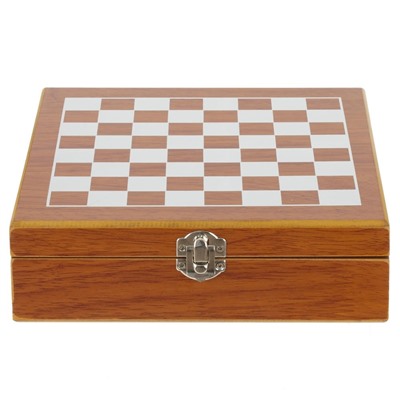 Набор подарочный (шахматы, фляжка, 220 мл, L20 W18,5 H6 см