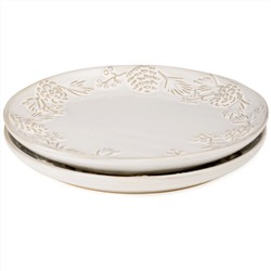 НАБОР ТАРЕЛОК ЗАКУСОЧНЫХ КОЛЛЕКЦИЯ "PINE CONES", 2 ШТ. / 20,7*2,5 СМ