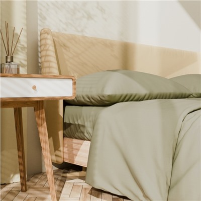 Постельное бельё LoveLife 2сп Ripe olive 175х215см, 200х225см, 50х70см-2шт, 100%хлопок, сатин, 125г/м