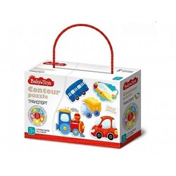 Пазлы контурные "Транспорт" Baby Toys 04118