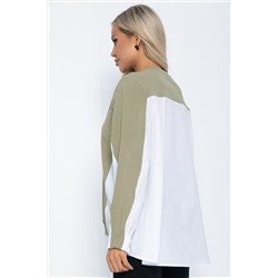 Джемпер Адина (оливково-белый) Б12209-5