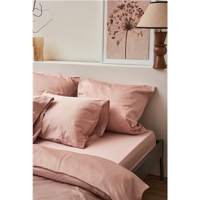 Набор наволочек из премиального сатина цвета пыльной розы из коллекции Essential, 70х70 см