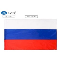 Флажок российский 90х145 см "Триколор" MC-3790 без палочки Basir