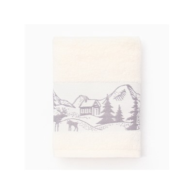 Полотенце махровое «Этель. Снежный город», 30×60 см, хлопок 100%