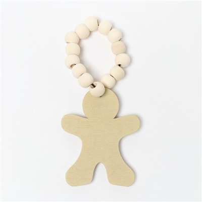 Кольцо для салфеток «Пряник», коричневое, 6×7 см, дерево