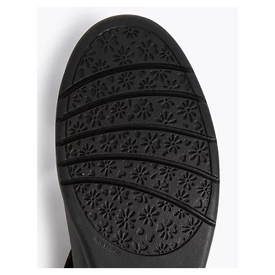 Kids' Leather Wedge School Shoes (13 Small - 7 Large)