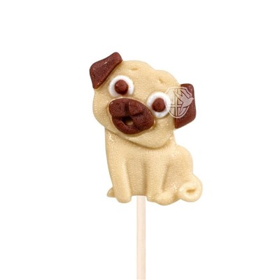 Карамель леденцовая изомальт "Мопс" ш/б 21шт х 25гр (сливочная ириска), ср.г. до 01.02.26