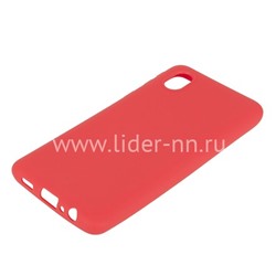Задняя панель для Samsung Galaxy  A01 Core Силикон матовый (красная)