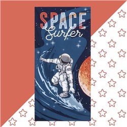 Полотенце пляжное «Этель» Space surfer, 70×140 см, 100% хлопок, 160 г/м²