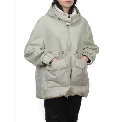 H24-210 LT. OLIVE Куртка демисезонная женская (100 гр. холлофайбер)