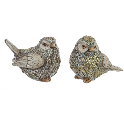 Фигурка декоративная "Птичка", L7 W4 H5 см, 2в.