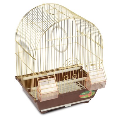 Клетка Triol N 2100A для птиц, золото, 30×23×39 см