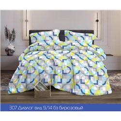 Простыня из поплина Диалог бирюзовый
