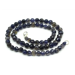 Бусы из Иолита шарик гр.6мм, 45см, 26,3г