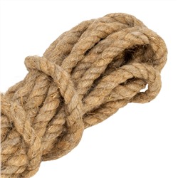 Веревка льнопеньковая, D 10 мм, L 10 м, крученая Сибртех