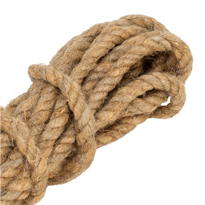 Веревка льнопеньковая, D 10 мм, L 10 м, крученая Сибртех