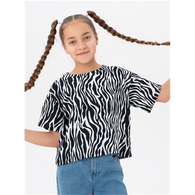 Футболка "Зебра" белый  детская