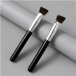 Kristaller Профессиональная треугольная кисть для макияжа средняя / Beauty Brush, черный